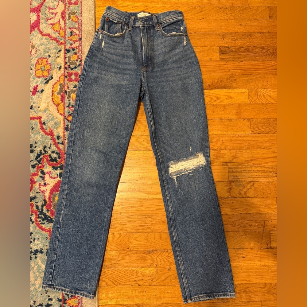 Abercrombie & Fitch High Rise 90s Straight Jeans - Curve Love